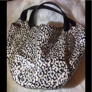 J Crew animal print shoulder bag